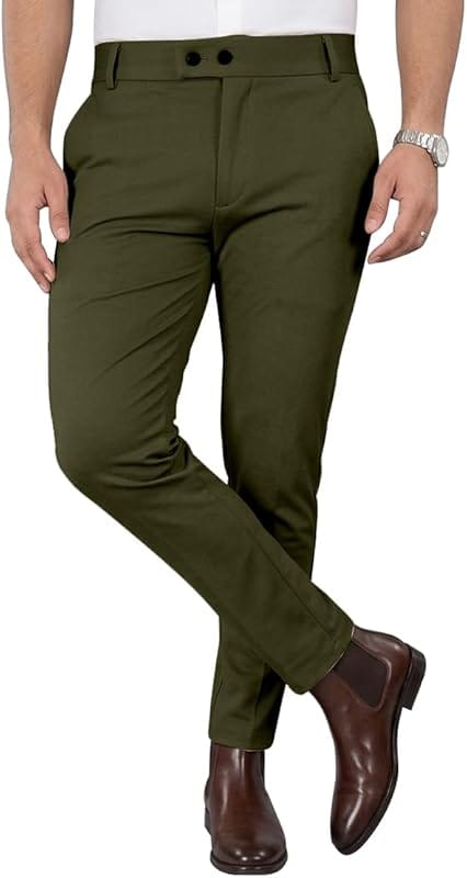 Uniqlo Linen Blend Ankle Length Trousers — Men