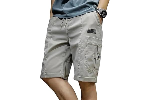 Lymio Men's Cotton Shorts with Pockets Amazon sale