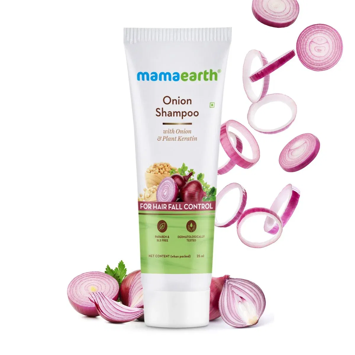 Onion Shampoo for Hair Growth and Hair Fall Control, 25 ml Mamaearth sale