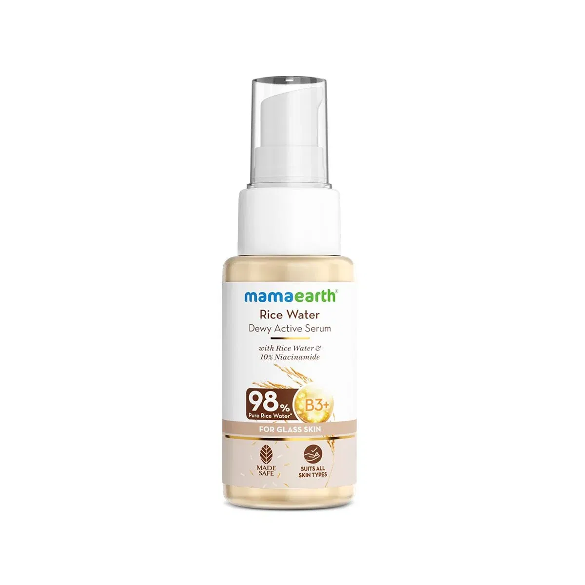 Rice Water Dewy Active Serum with 10% Niacinamide, 10 ml Mamaearth sale