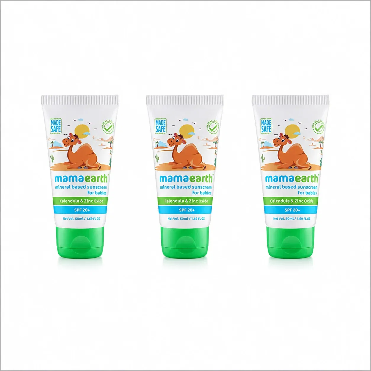Mineral Based Sunscreen 50ml (Pack of 3) Mamaearth sale
