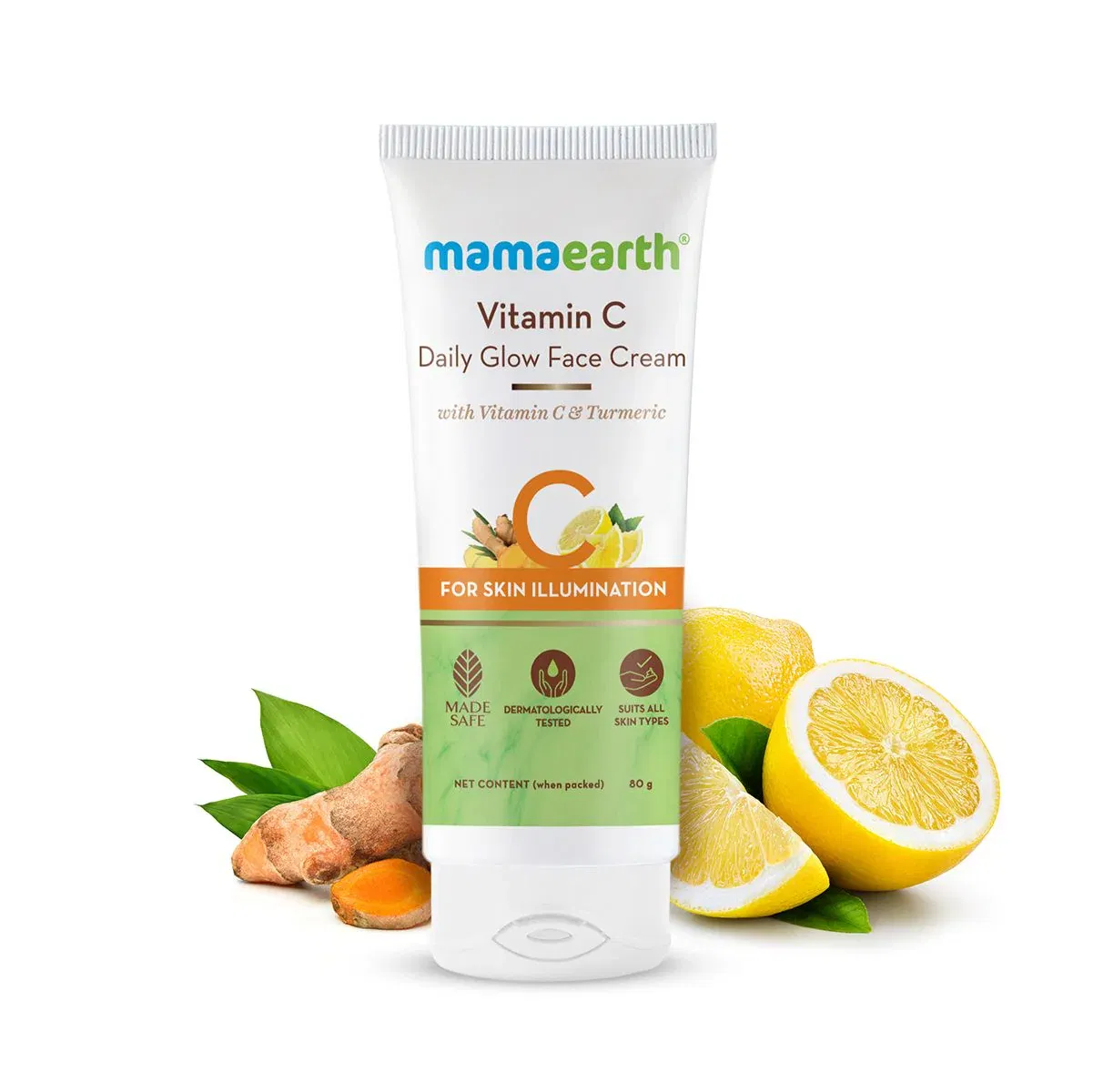 Vitamin C Daily Glow Face Cream With Vitamin C & Turmeric for Skin Illumination - 80 g Mamaearth sale