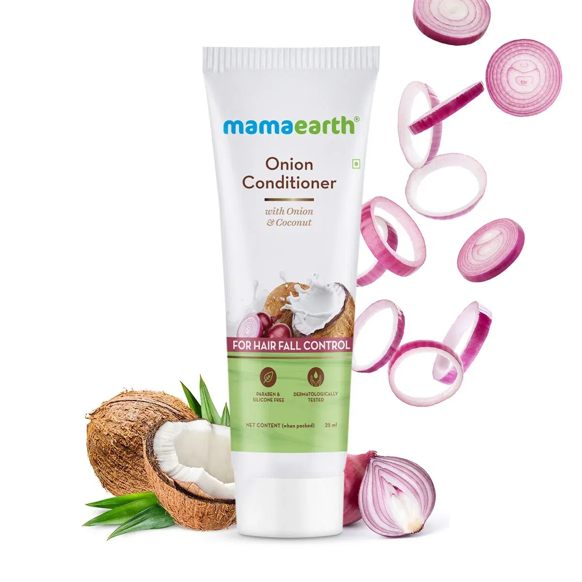 Onion Conditioner for Hair Growth and Hair Fall Control with Onion and Coconut, 25ml Mamaearth sale