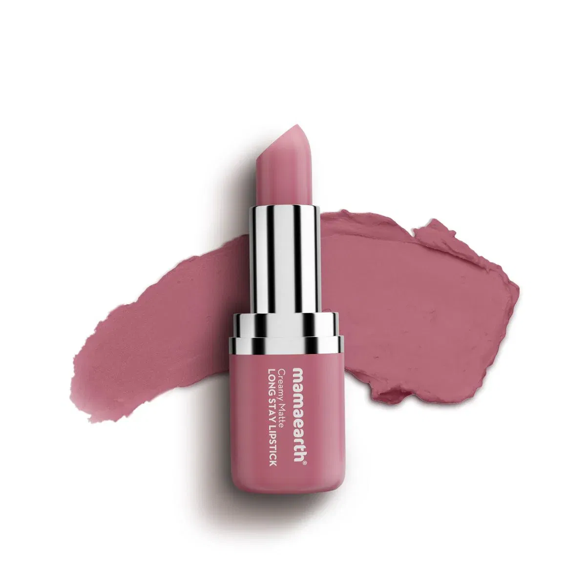Creamy Matte Long Stay Lipstick with Murumuru Butter and Vitamin E - 4.2g | Mauve Bloom Mamaearth sale