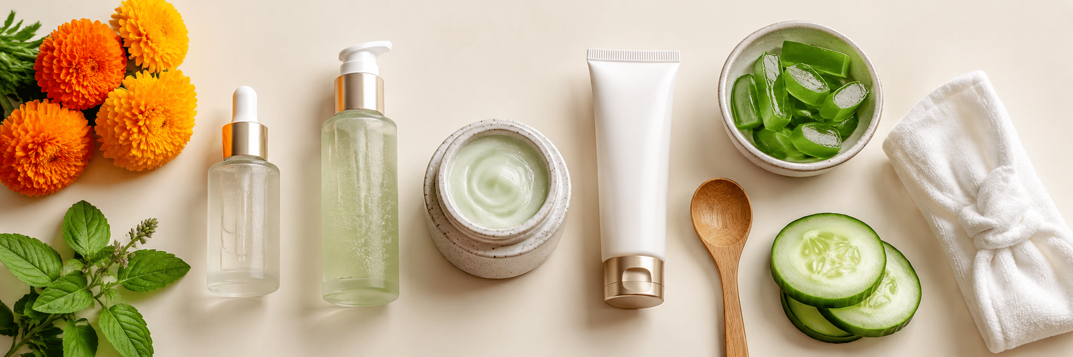 Mamaearth India — Natural Clean Beauty Skincare Flat Lay June 2026