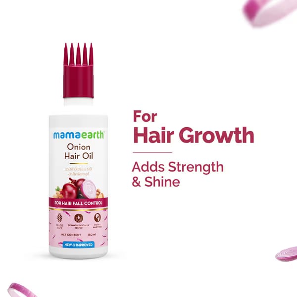 Mamaearth Onion & Redensyl Hair Oil - for Hair Fall Control & Hair Regrowth Nykaa sale