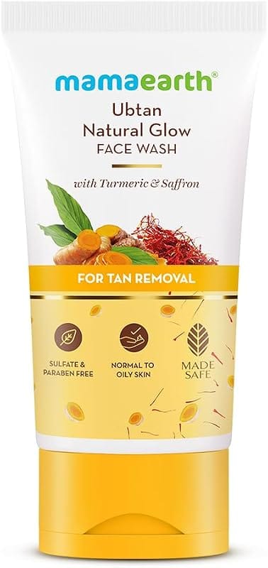 Mamaearth Ubtan Face Wash with Turmeric & Saffron
