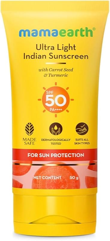 Mamaearth Ultra Light SPF 50 Sunscreen