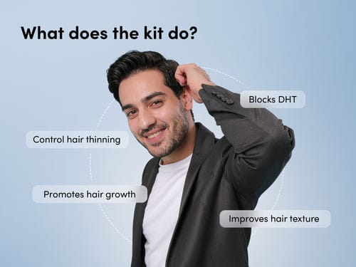 Man Matters Biotin Hair Gummies with vitamins