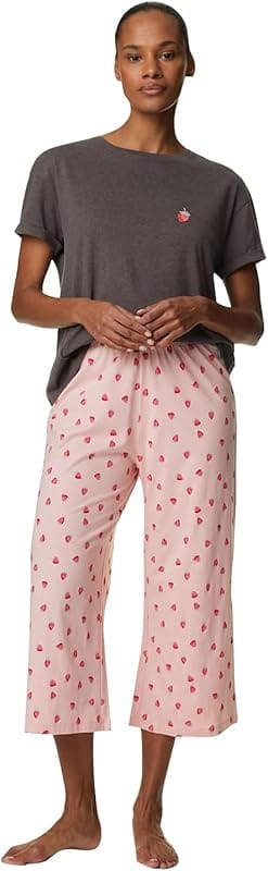 M&S Women's Satin Pyjama Set