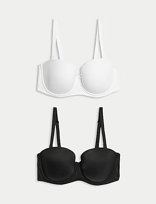 M&S 2-Pack Padded Multiway Bras, A-E Cup Marks & Spencer sale