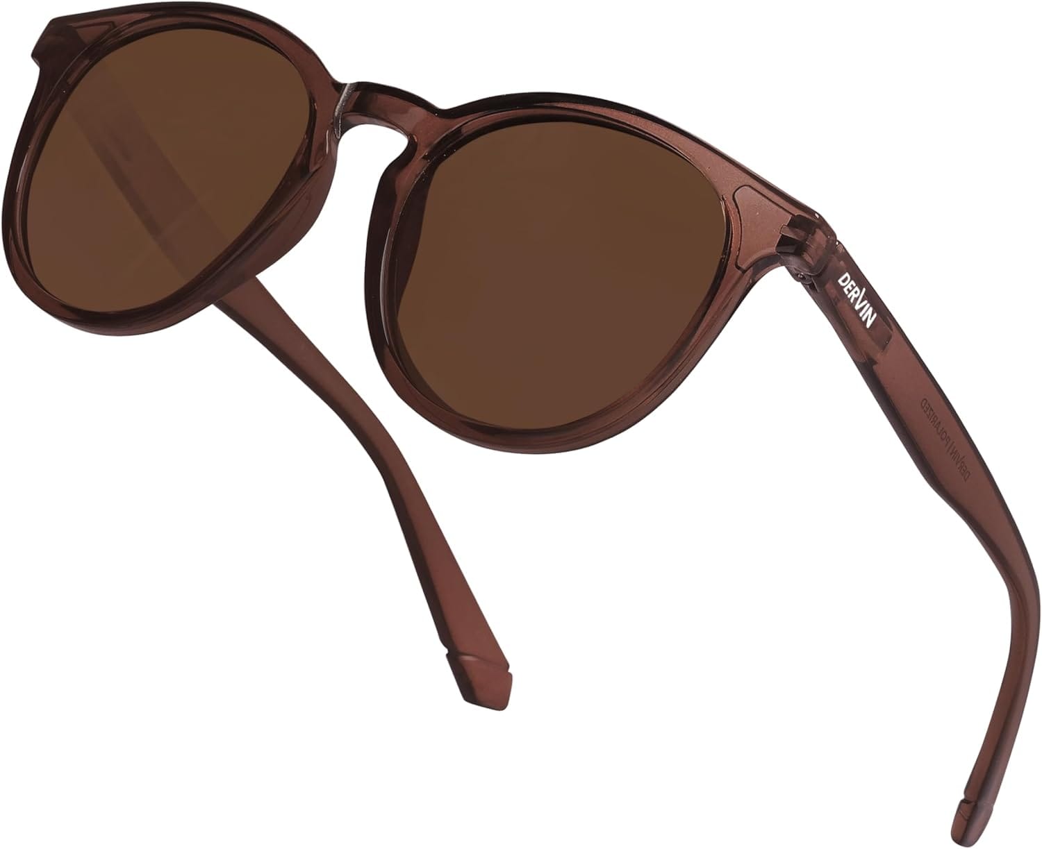 Mast & Harbour Round Brown Sunglasses Unisex
