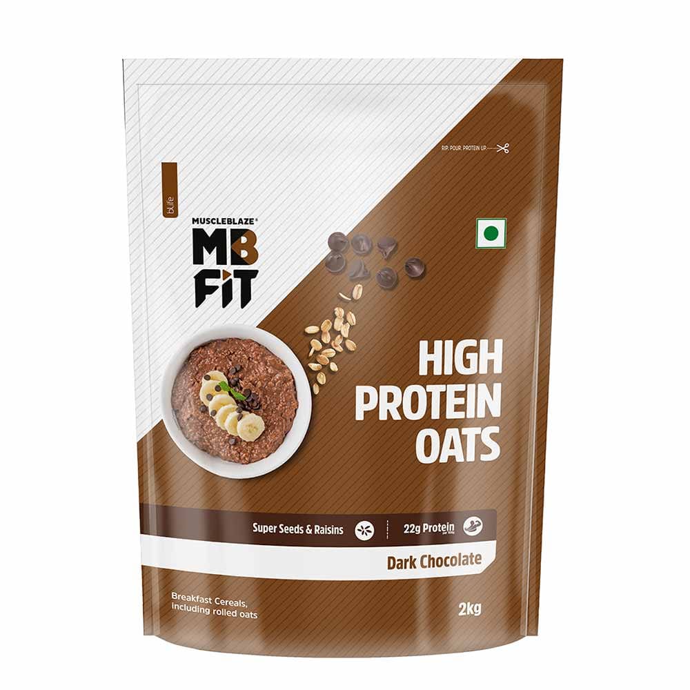 MuscleBlaze High Protein Oats, 2 kg Dark Chocolate MuscleBlaze sale