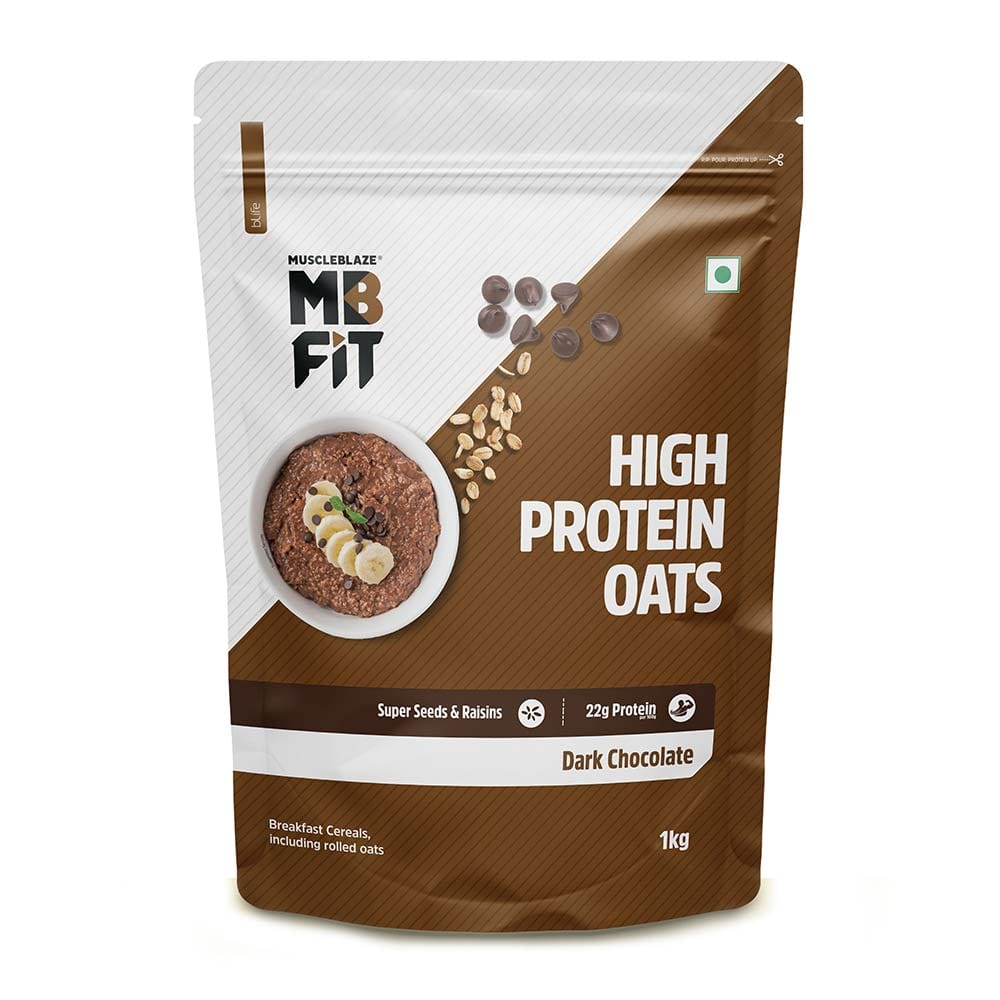 MuscleBlaze High Protein Oats, 1 kg Dark Chocolate MuscleBlaze sale