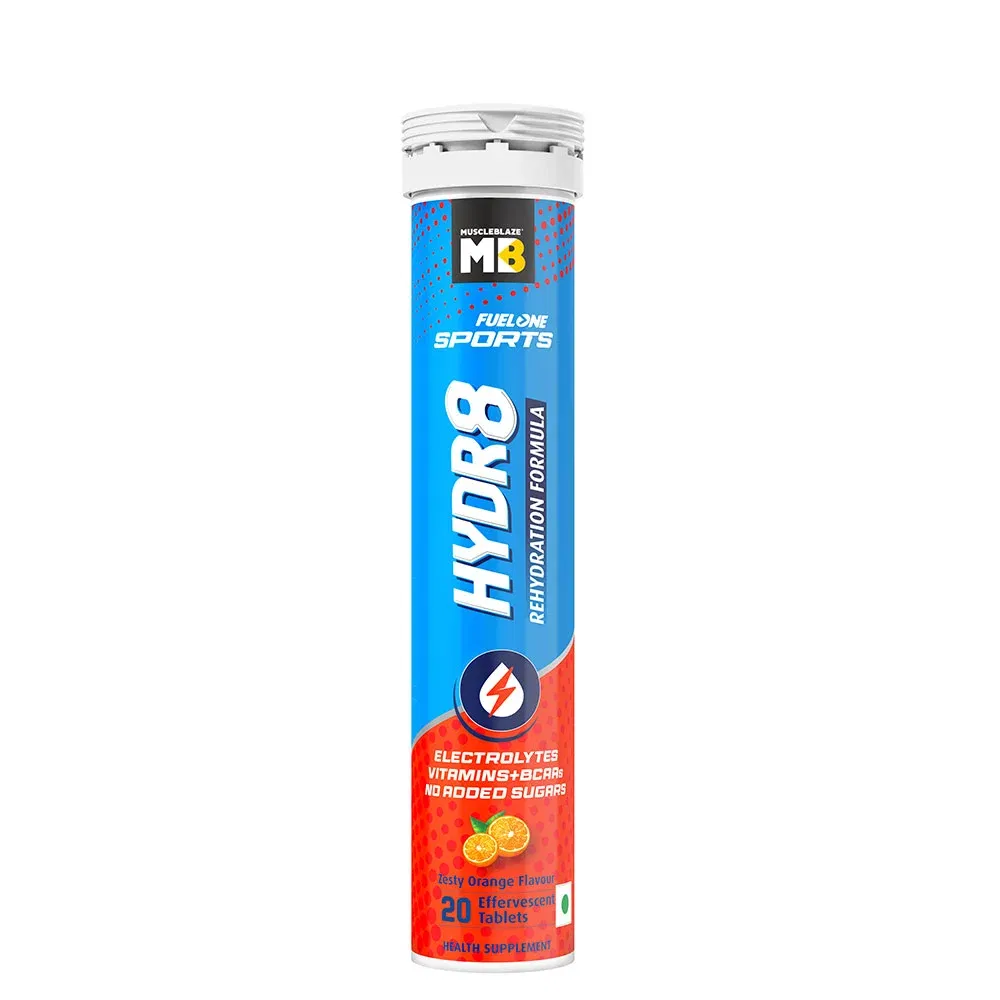 MB Fuel One Sports Hydr8, 20 Tablets Zesty Orange MuscleBlaze sale