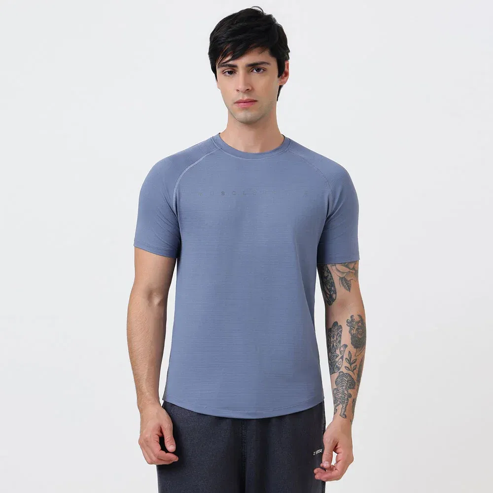 MuscleBlaze Active Tee Half Sleeve, Nardo Grey MuscleBlaze sale