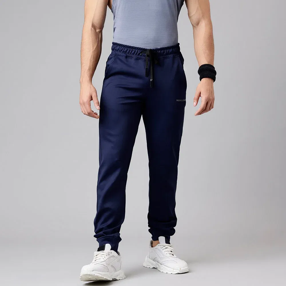 MuscleBlaze Squat-Proof Jogger, Navy Blue MuscleBlaze sale