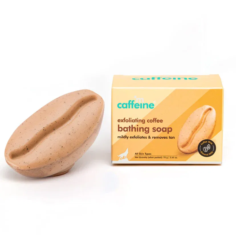 Exfoliating Coffee Bathing Soap for Tan Removal - 75g - Natural & 100% Vegan mCaffeine sale
