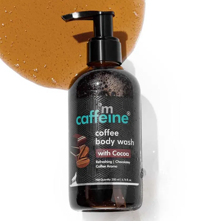 Coffee Body Wash with Cocoa for Energizing & De-Tan -200ml mCaffeine sale