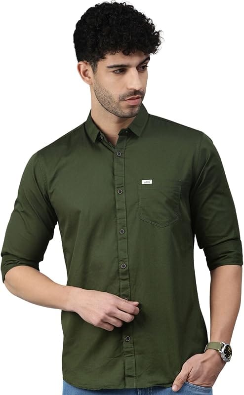 Snitch Slim Fit Organic Cotton Shirt – Sage Green