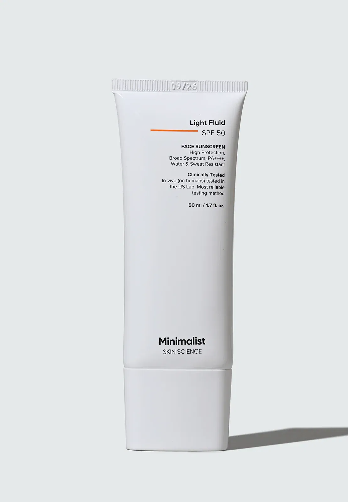 Minimalist Light Fluid SPF 50 Sunscreen, 30 ml Minimalist sale