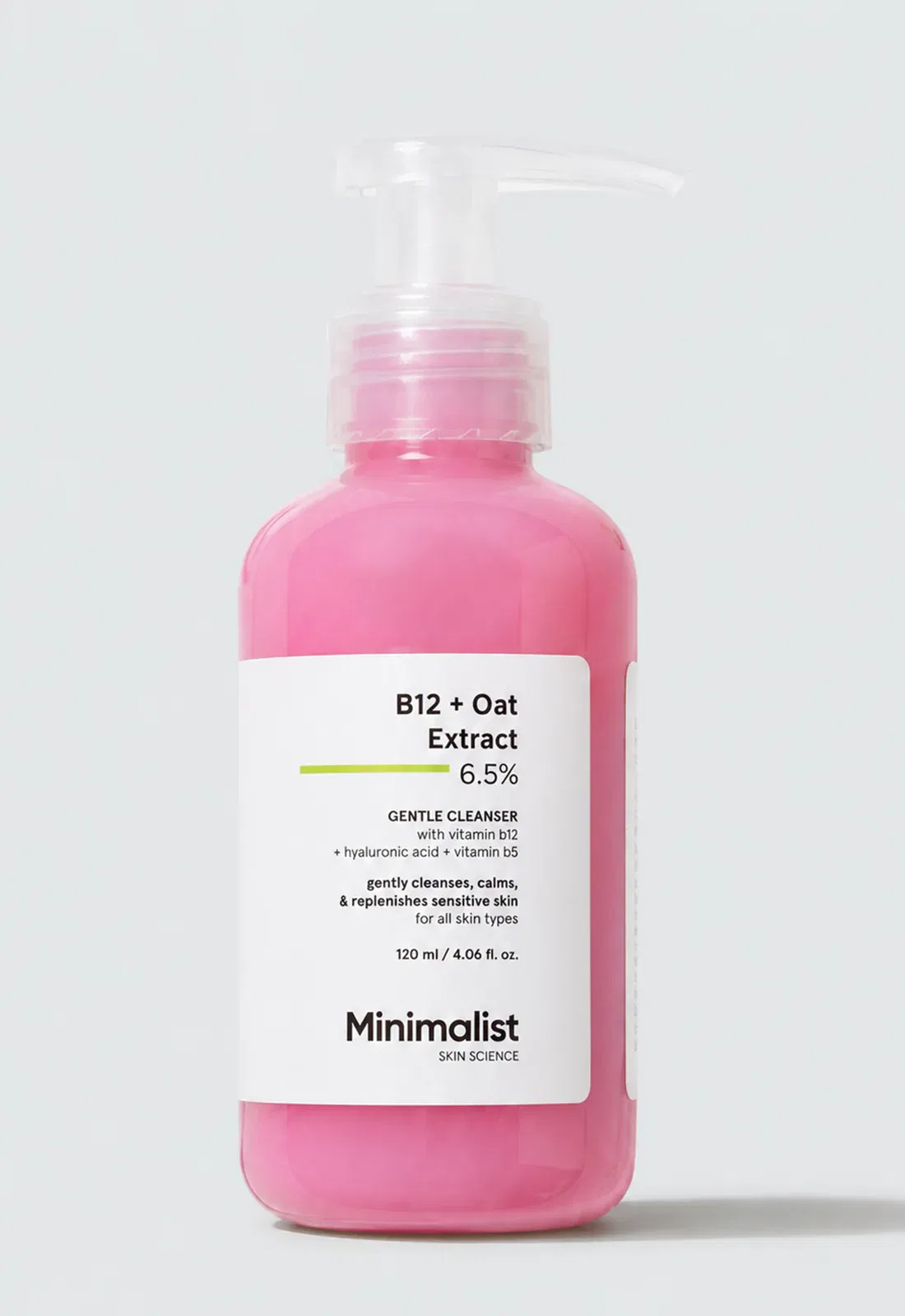 Minimalist B12 + Oat Extract 6.5% Gentle Cleanser, 120 ml Minimalist sale