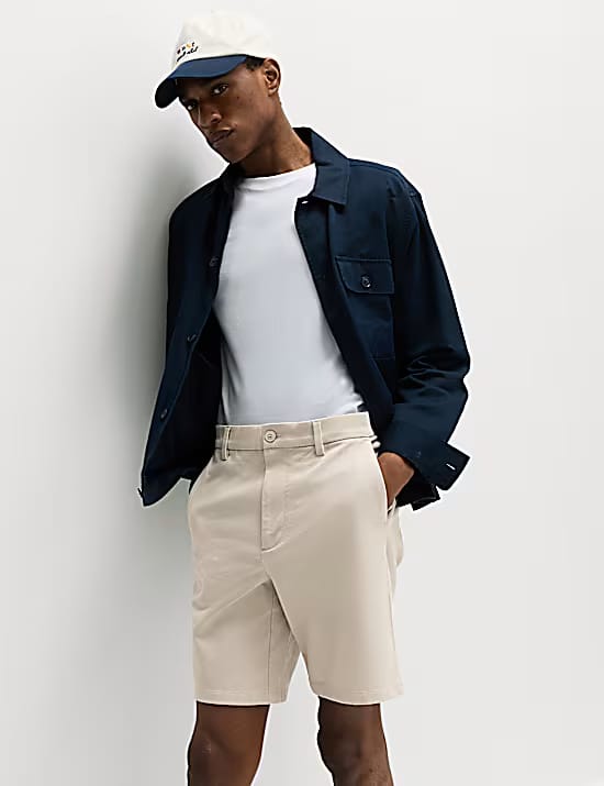 M&S Ultimate Stretch Chino Shorts Marks & Spencer India sale