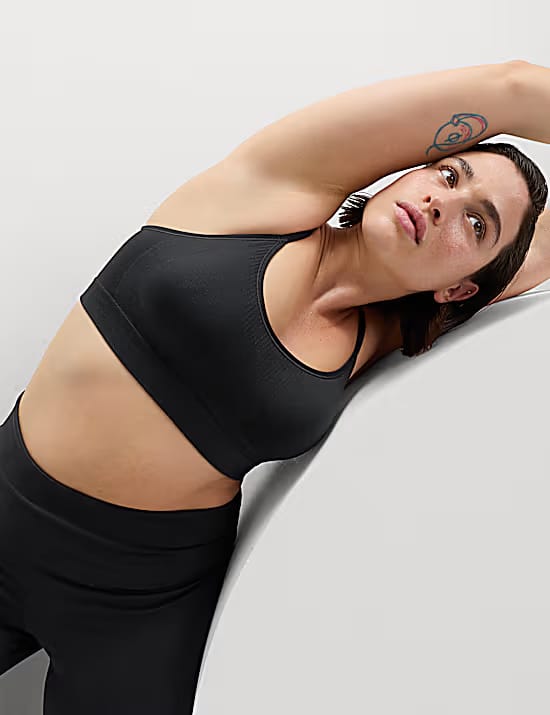 M&S Low Impact Seamless Non-Wired Sports Bra Marks & Spencer sale