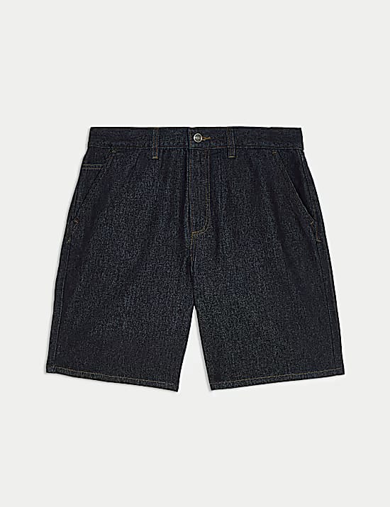 Straight Fit Lightweight Denim Shorts Marks & Spencer sale