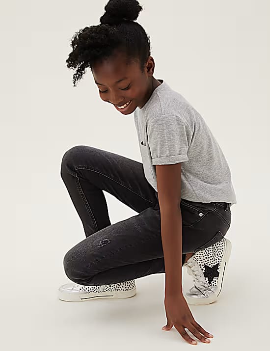 Mini Ivy Skinny Denim Ripped Jeans (6-16 Yrs) Marks & Spencer sale
