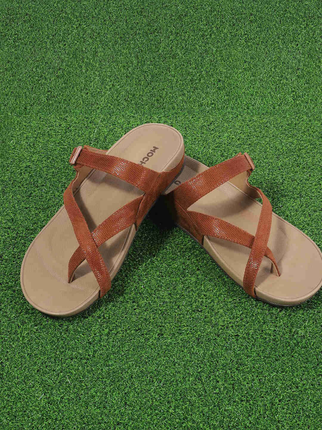 Mochi Women Pink Strappy Flat Sandals