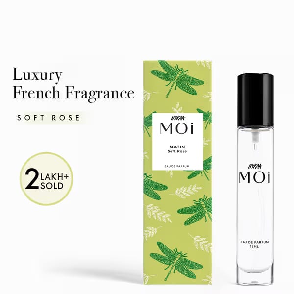 Moi Matin Soft Rose Mini Perfume | Travel Size Long-Lasting EDP For Women Cedarwood, Magnolia Nykaa sale