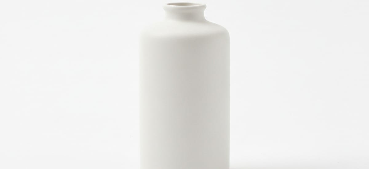 M&S White Ceramic Bud Vase