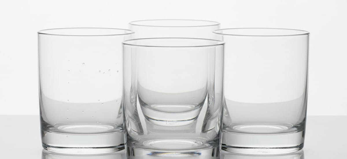 M&S Barleycorn Glass Tumbler Set
