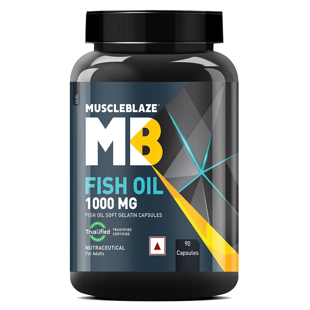 MuscleBlaze Omega 3 Fish Oil (1000 mg) with 180mg EPA and 120mg DHA MuscleBlaze sale