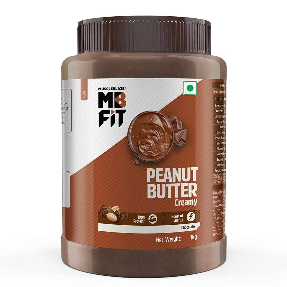MuscleBlaze Chocolate Peanut Butter, 1 kg Creamy MuscleBlaze sale