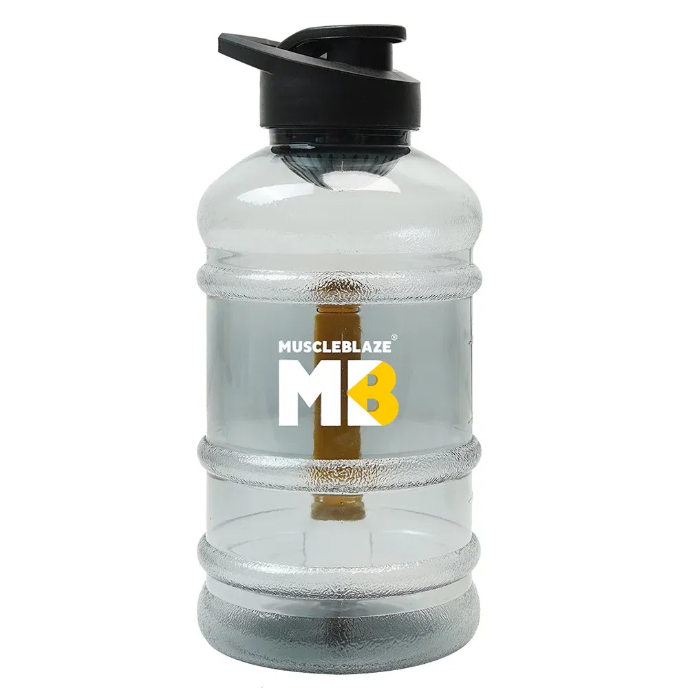 MuscleBlaze Gallon Bottle with Mono Carton, Black Transparent MuscleBlaze sale