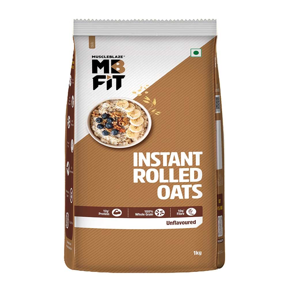 MuscleBlaze Instant Oats, 1 kg Unflavoured MuscleBlaze sale