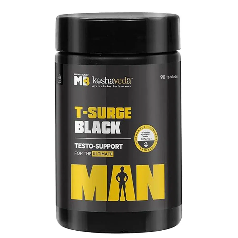 MuscleBlaze T-Surge Black, 90 Tablets MuscleBlaze sale