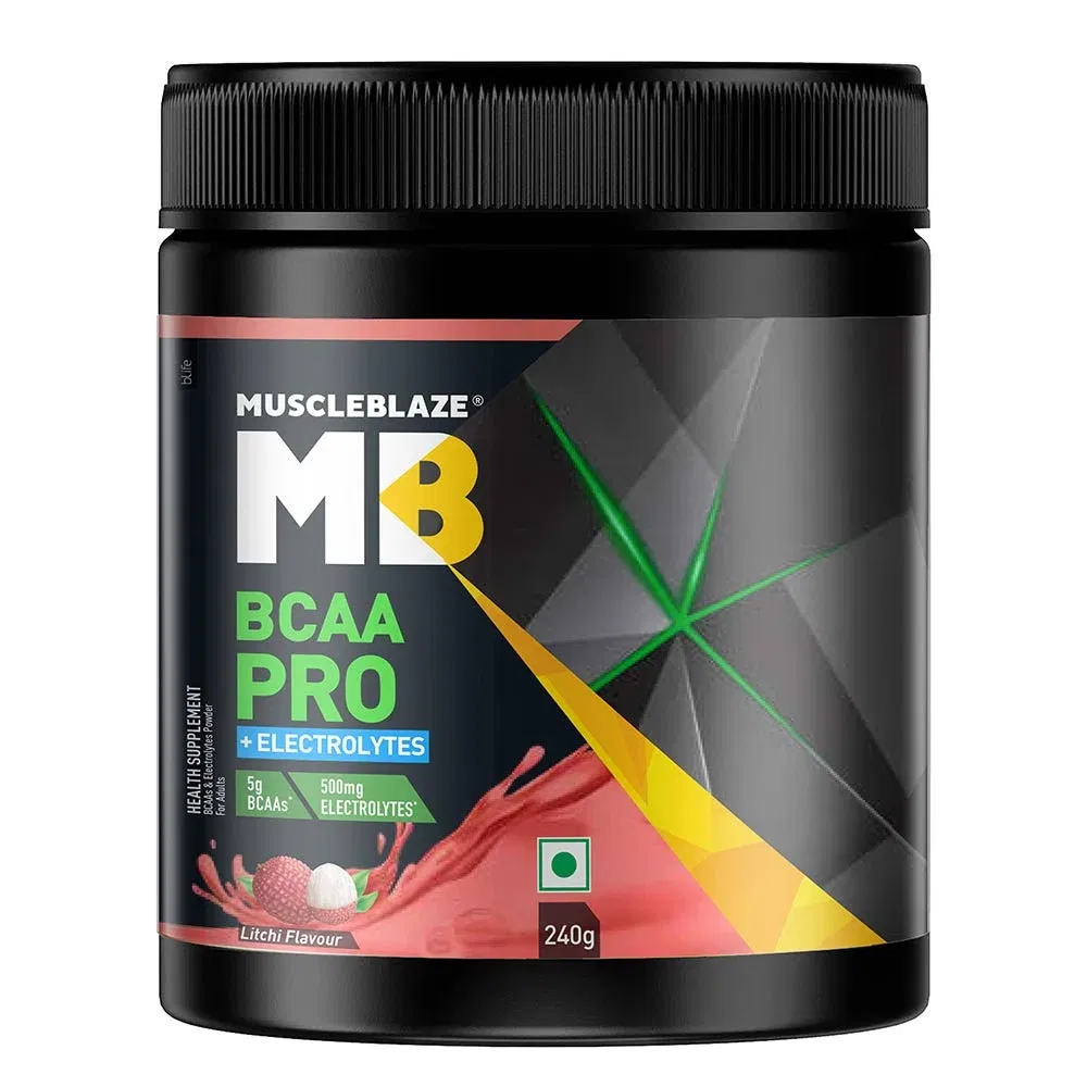 MuscleBlaze BCAA Pro Essential Amino Acids, 0.53 lb 30 Servings Litchi MuscleBlaze sale