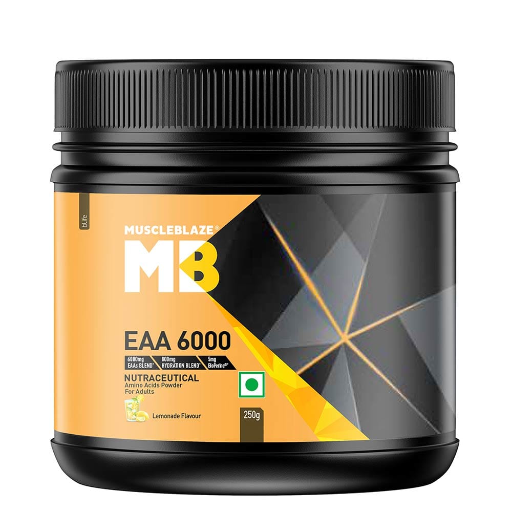 MuscleBlaze EAA 6000, 0.55 lb 23 Servings Lemonade MuscleBlaze sale