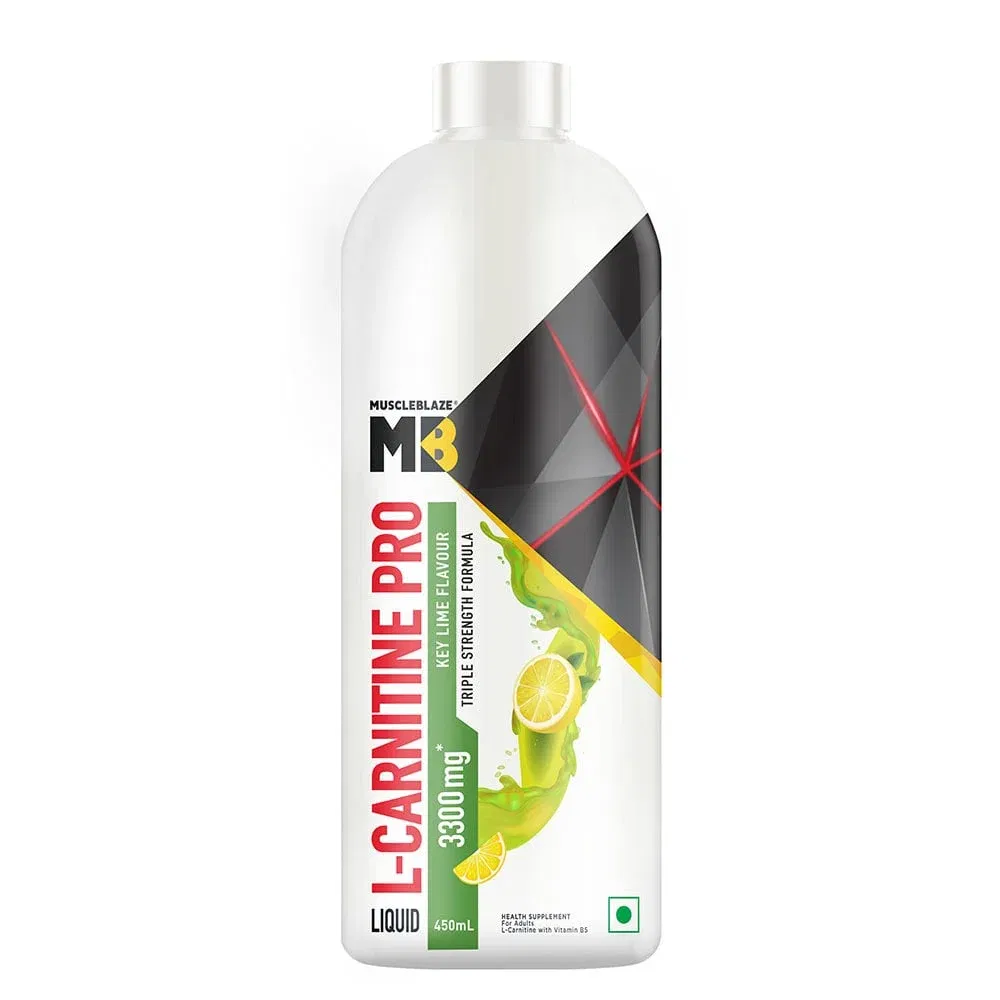 MuscleBlaze Liquid Carnitine PRO Triple Strength Formula (Old MRP), 450 ml Lemon Lime MuscleBlaze sale