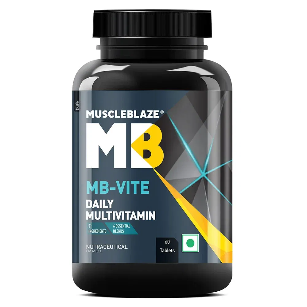 MuscleBlaze MB-VITE Daily Multivitamin, 60 tablets Unflavoured MuscleBlaze sale