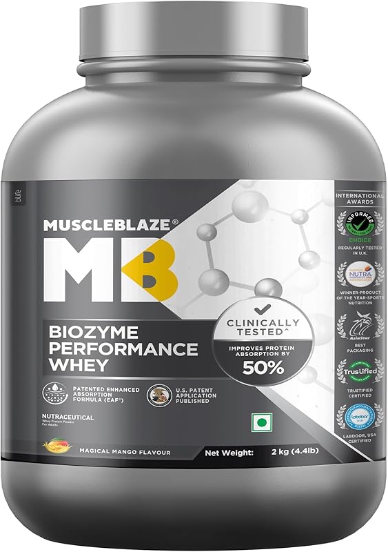 MuscleBlaze Biozyme Performance Whey 2kg