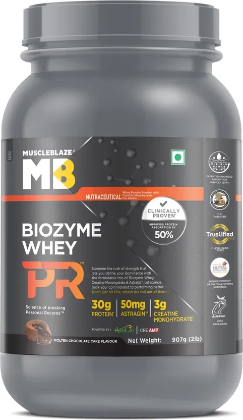 MuscleBlaze Biozyme Whey Protein with Creatine