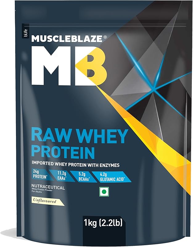 MuscleBlaze Raw Whey Protein Unflavoured