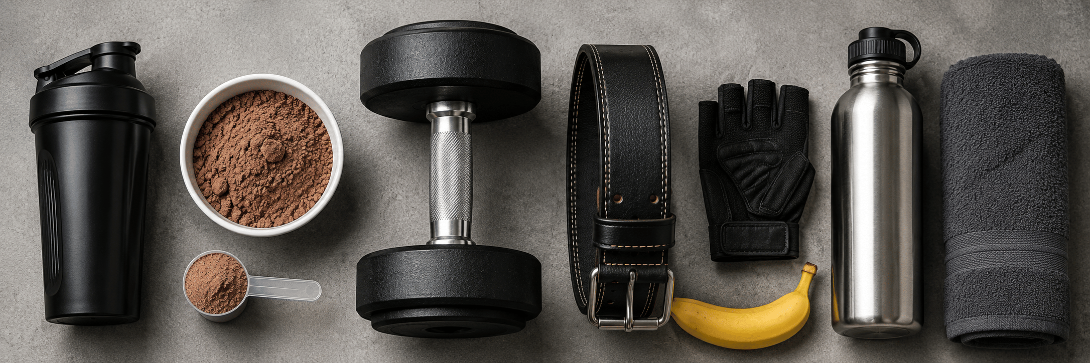 Muscletech India — Bodybuilding Whey Dumbbell Flat Lay June 2026
