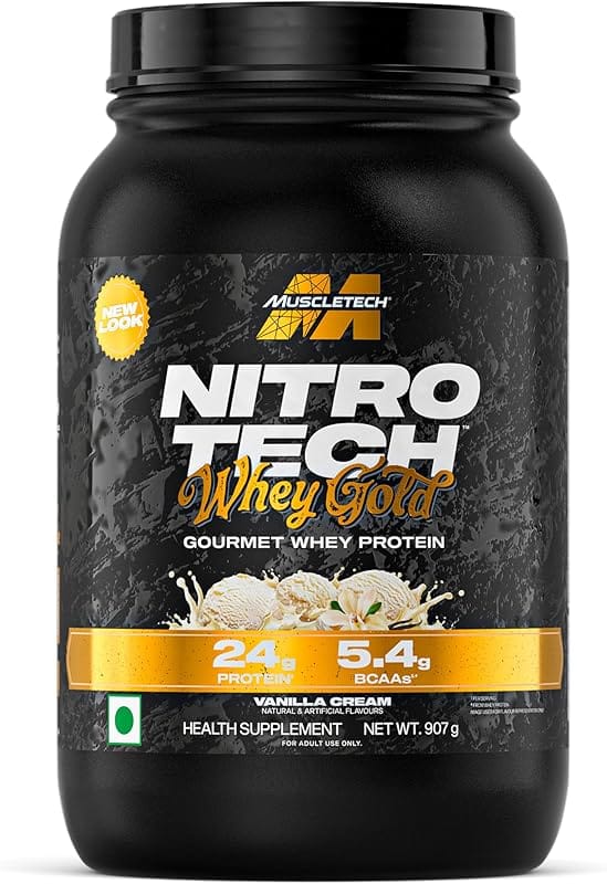 MuscleTech NitroTech Whey Gold 1kg Vanilla Ice Cream
