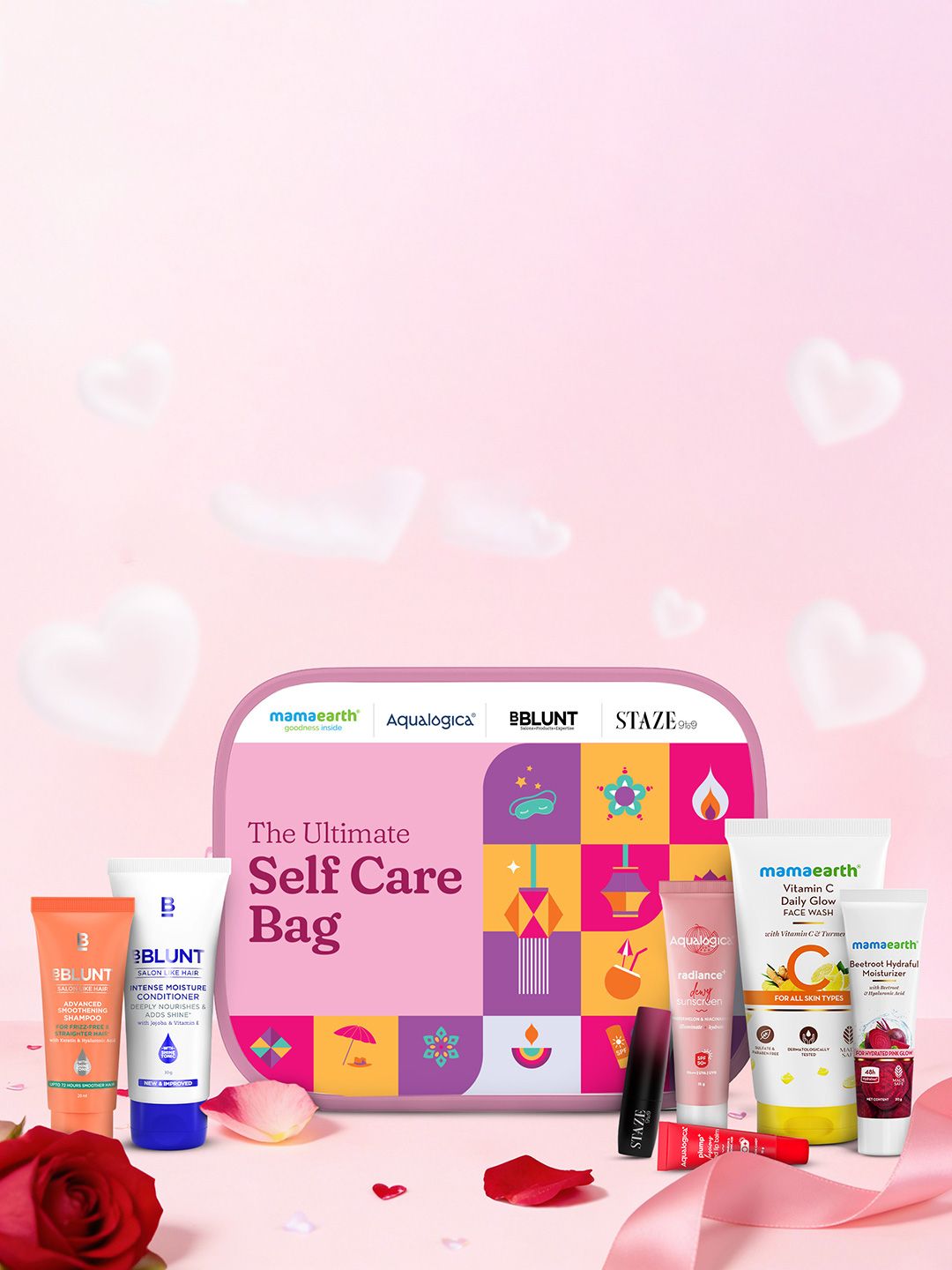 Aqualogica Aqualogica Self Care Essentials Gift Set with Vanity Bag Myntra sale