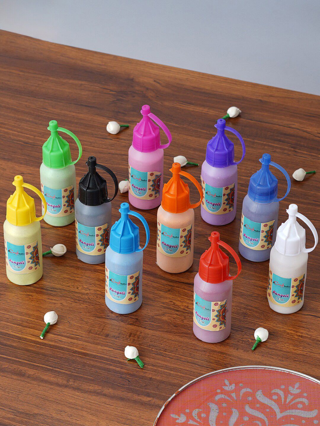 Artisyn 10-Piece Rangoli Colour Bottles Myntra sale